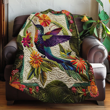 Floral Hummingbird XR1807003CL Quilt