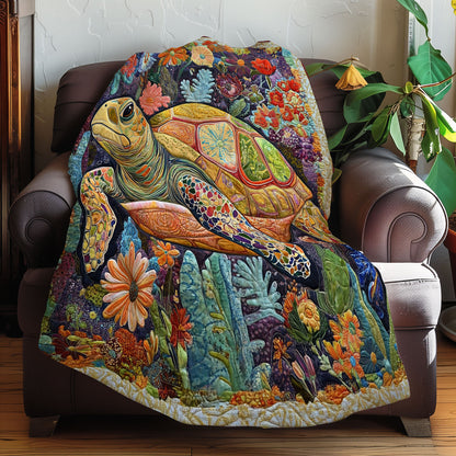 Floral Turtle XR0608034CL Quilt