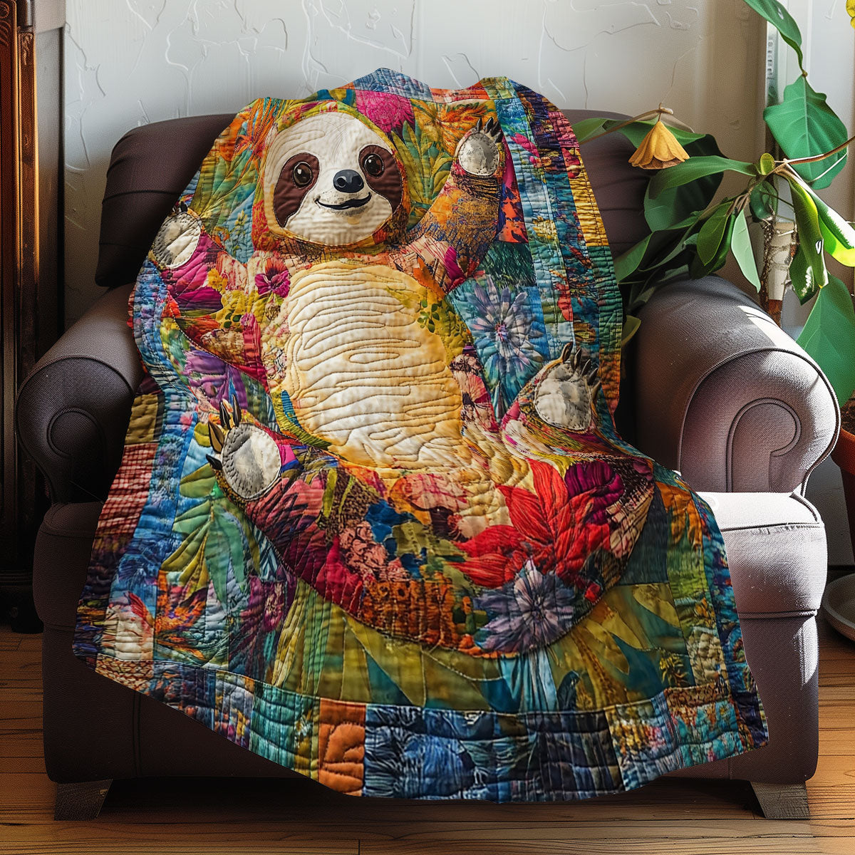 Funny Baby Sloth XR3107049CL Quilt