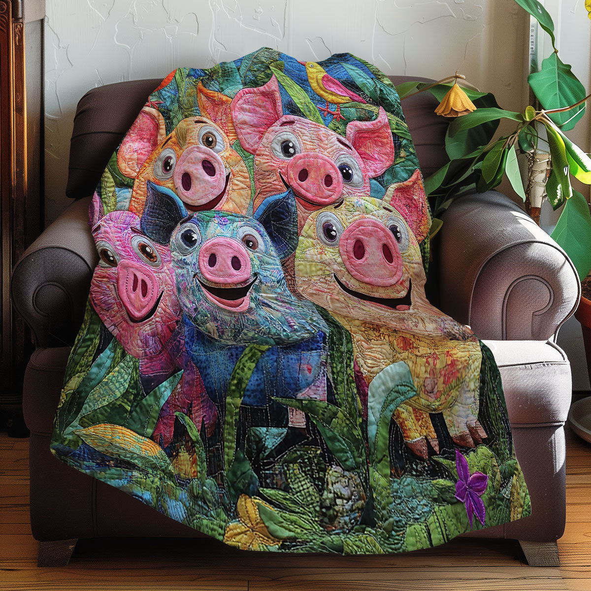 Funny Pigs XR0208006CL Quilt