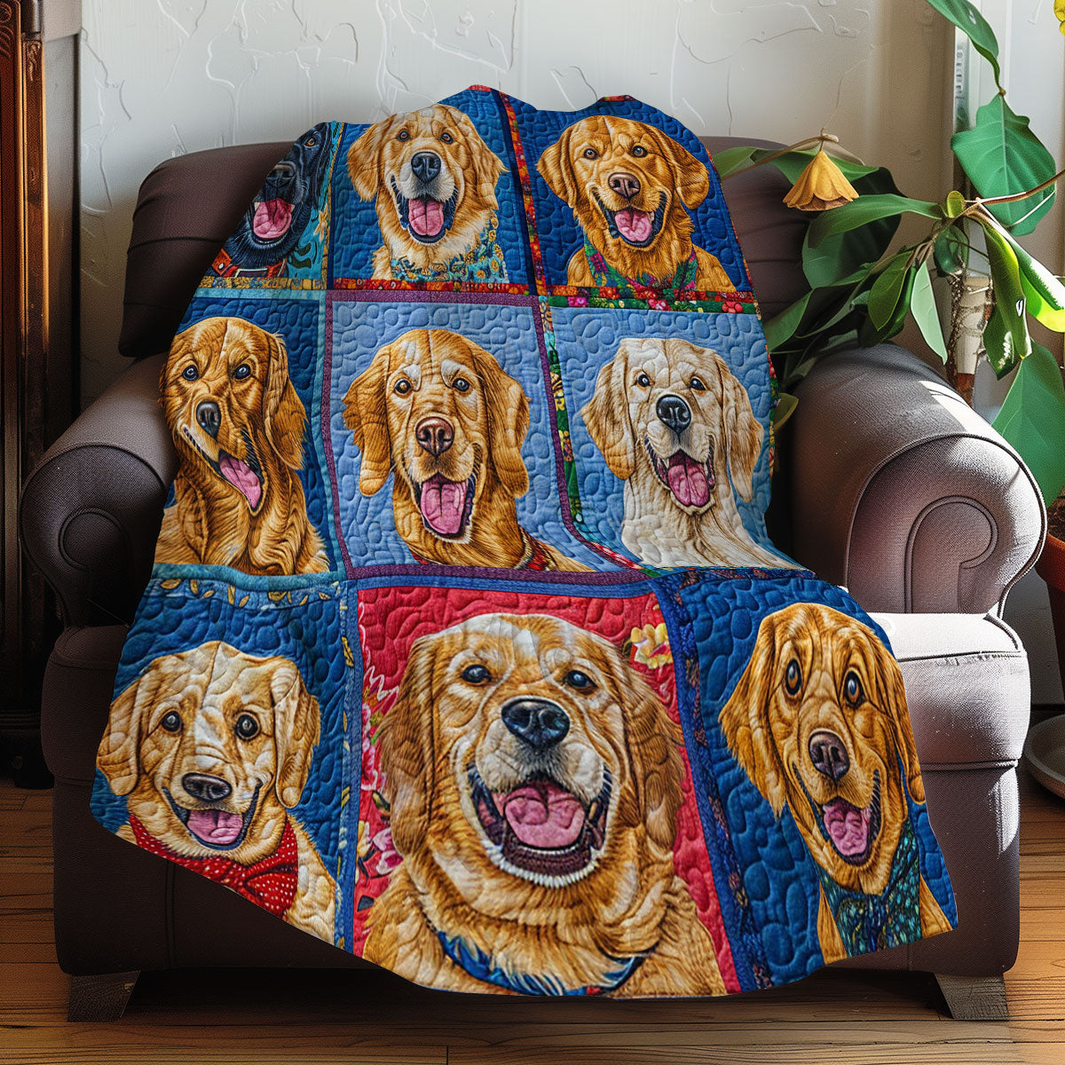 Golden Retriever Lovers XR0307008CL Quilt