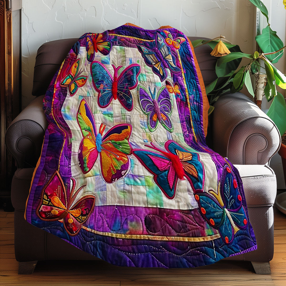 Graceful Butterflies XR3007004CL Quilt