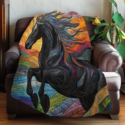 Gray Mane Horse XR0808031CL Quilt