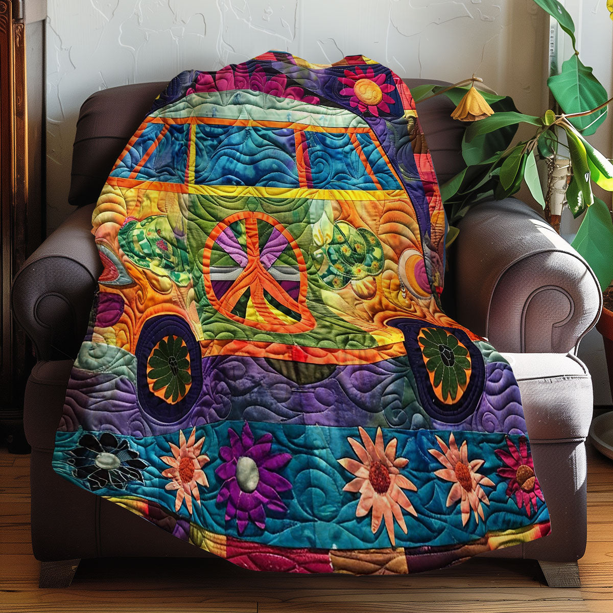 Groovy Hippie Van XR2707013CL Quilt