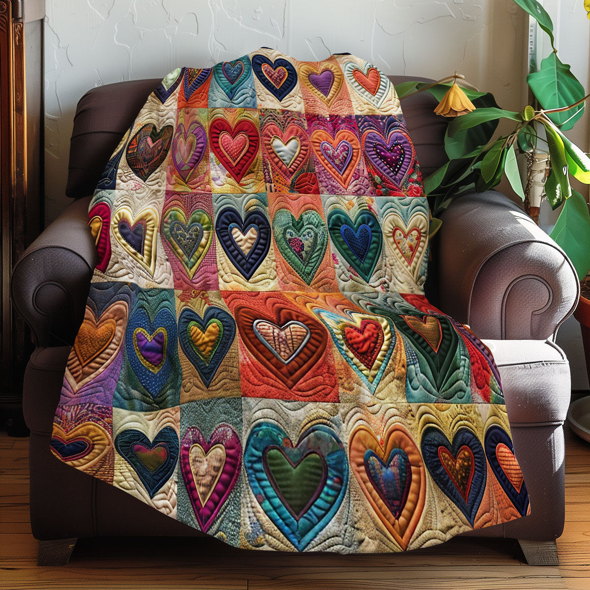 Hearts XR290610CL Quilt