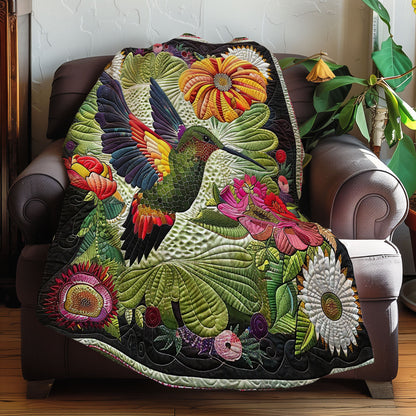 Hummingbird Flowers XR2007003CL Quilt