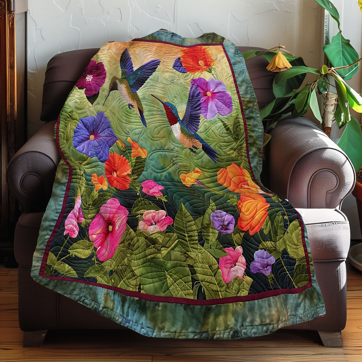 Hummingbirds XR1707003CL Quilt