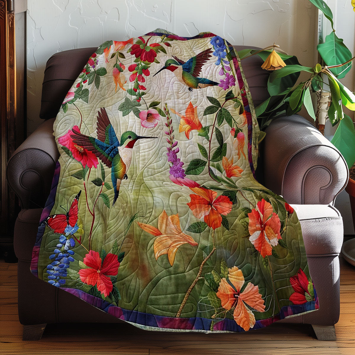 Hummingbirds XR1707004CL Quilt