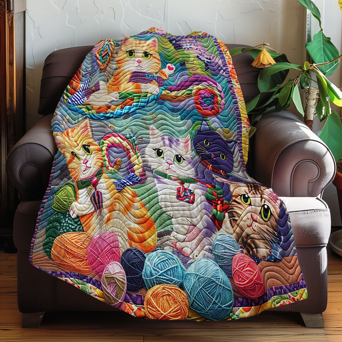 Lovable Yarn Cats XR3007045CL Quilt