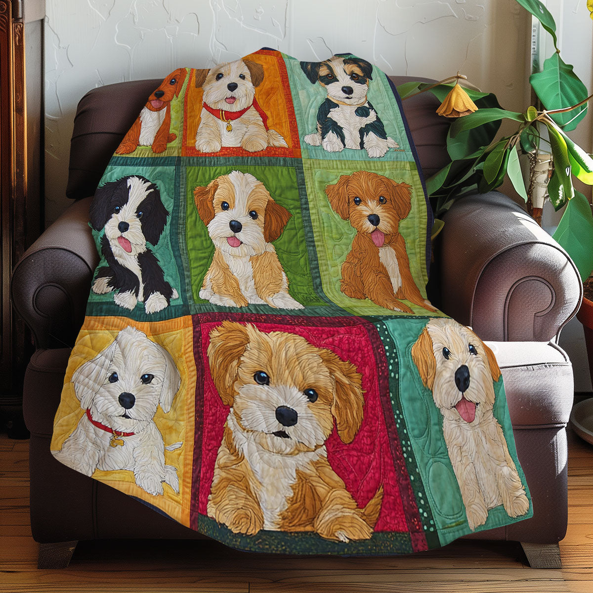 Lovely Puppies XR0508047CL Quilt