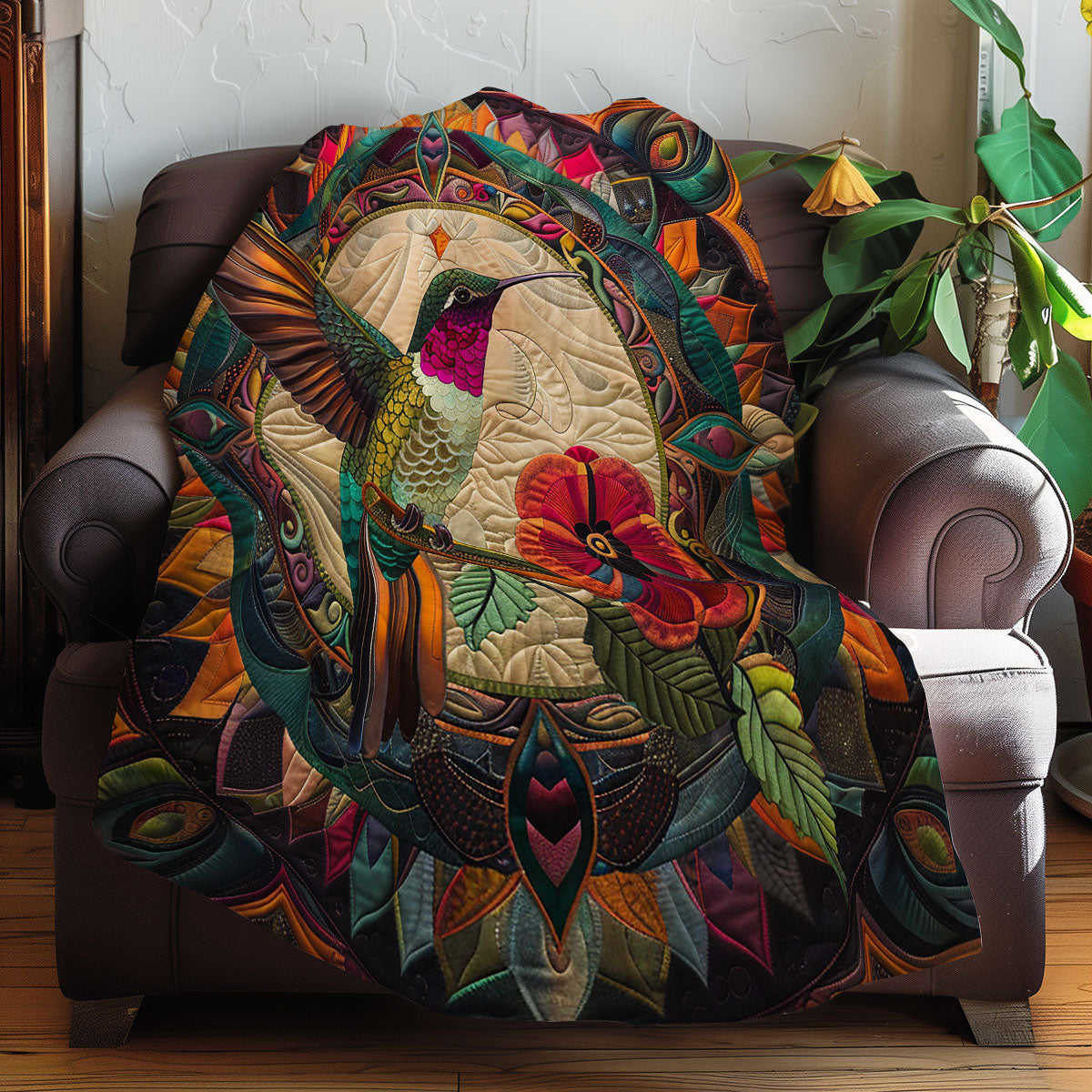 Mandala Hummingbird XR2207006CL Quilt