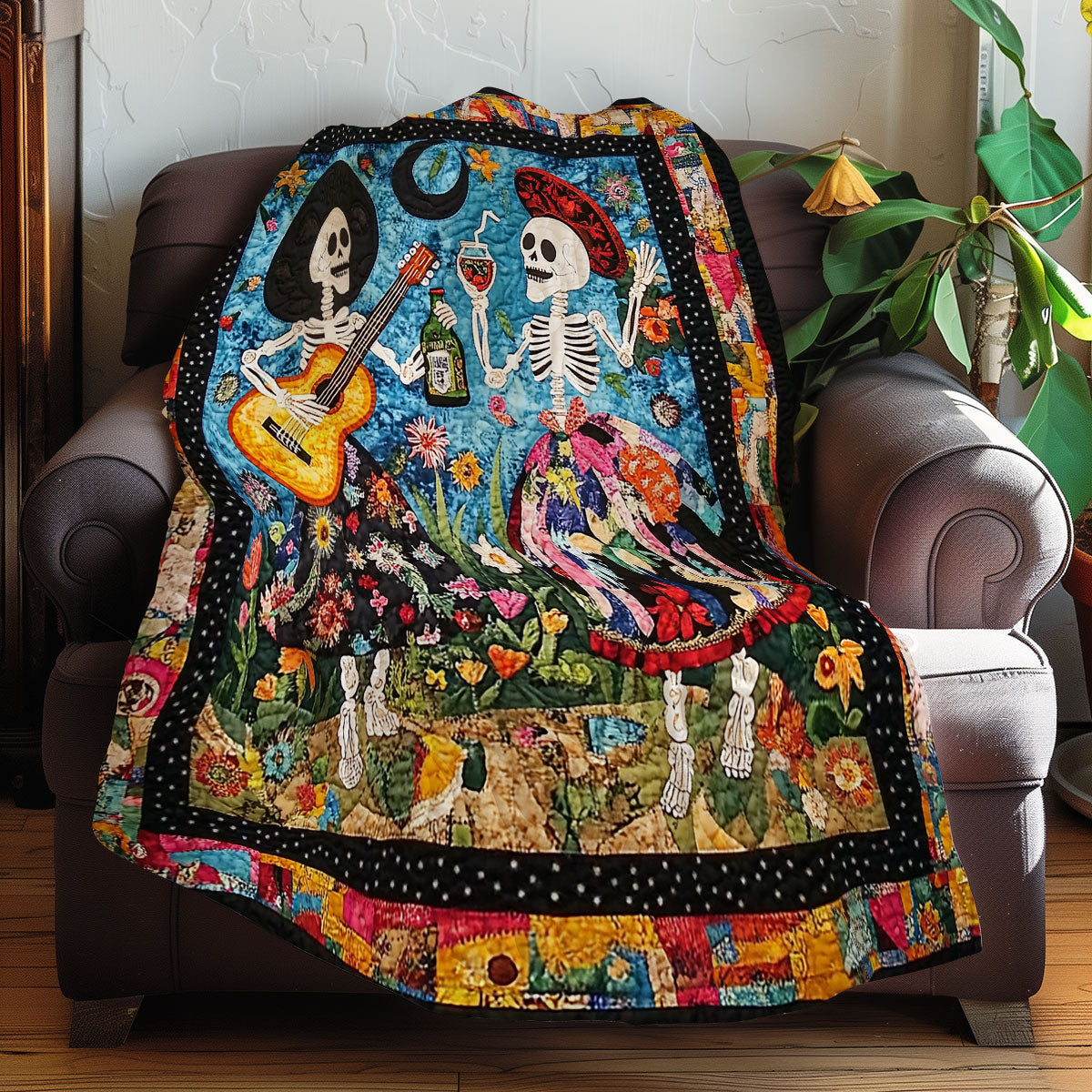 Mexican Skulls XR0108032CL Quilt