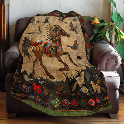 Native American Inspired Horse XR060610CL Quilt