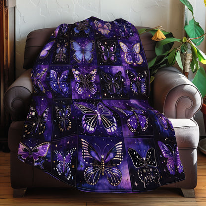 Night Purple Butterflies XR0207001CL Quilt