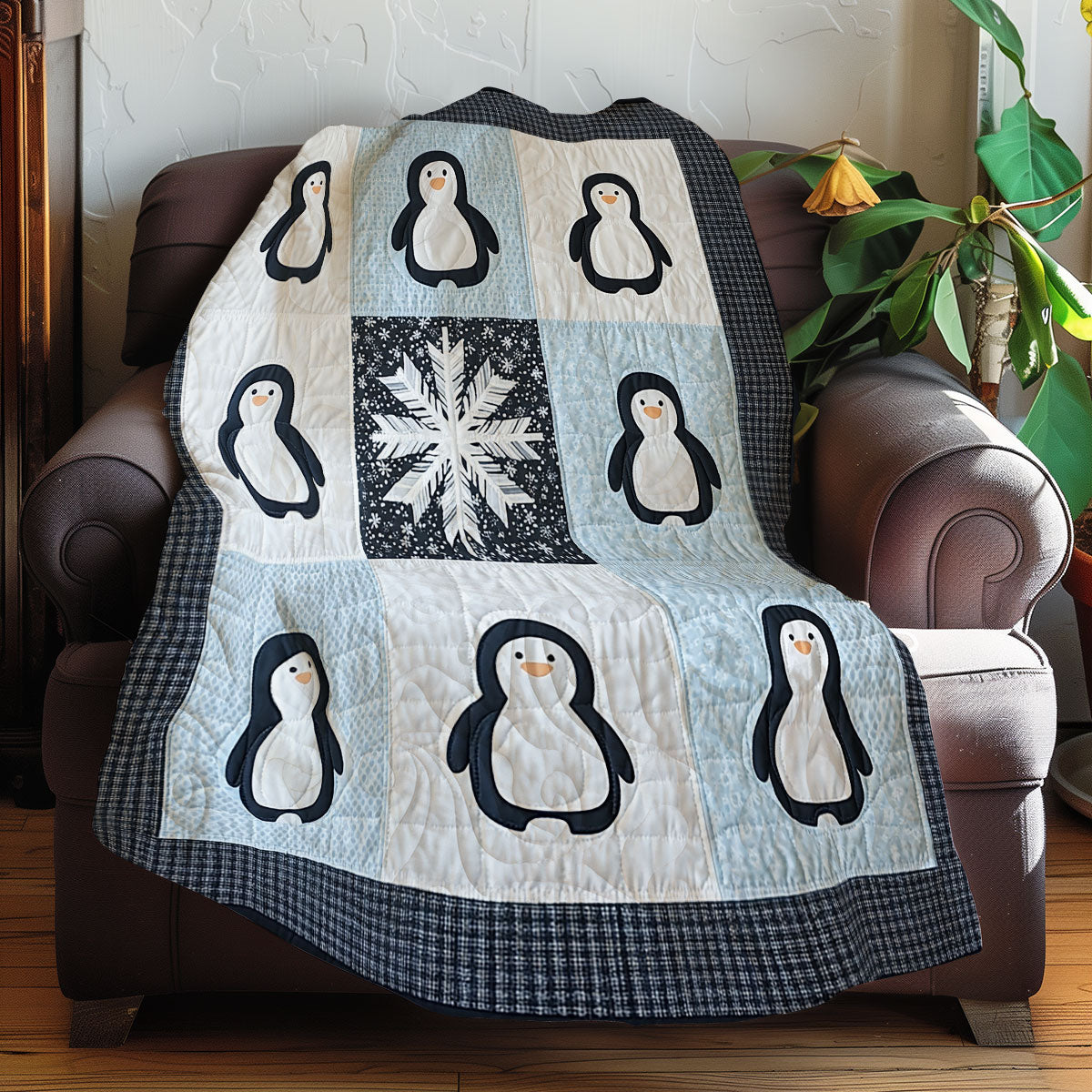 Penguin Snowflake XR0508013CL Quilt