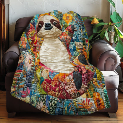 Playful Sloth XR3107048CL Quilt