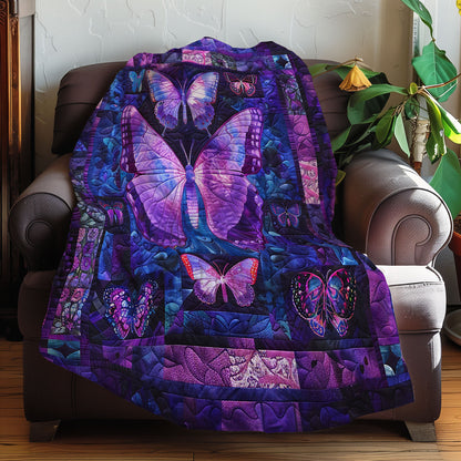 Purple Butterflies XR0807019CL Quilt