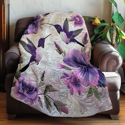 Purple Hummingbirds XR1307011CL Quilt