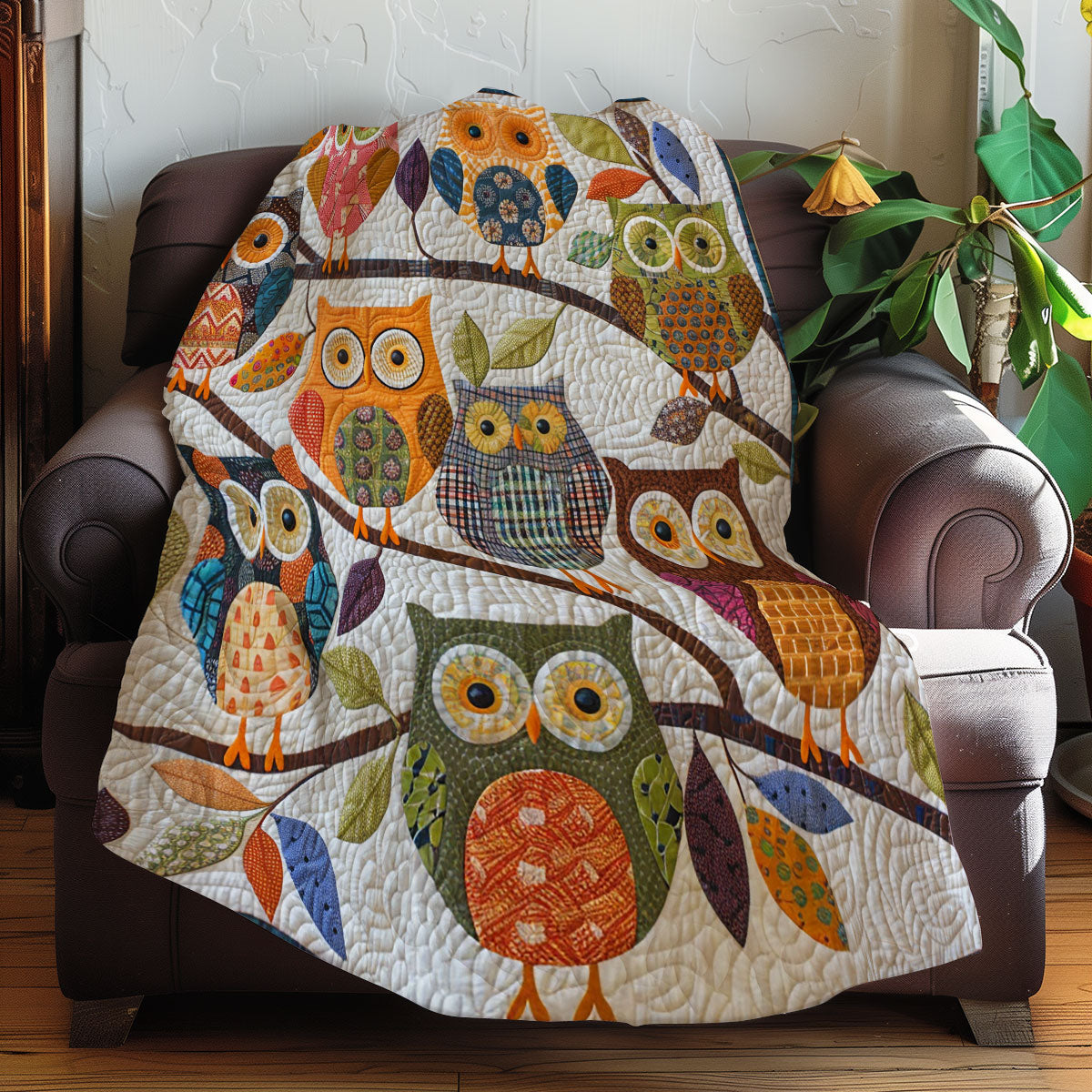 Rainbow Owl Xr2607022CL Quilt