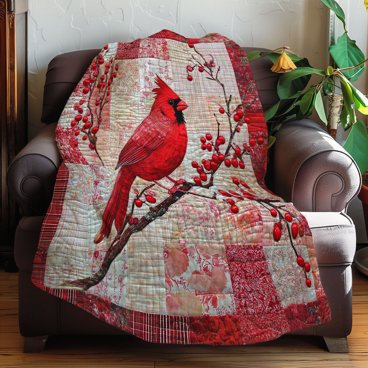 Red Cardinal Charm XR3107052CL Quilt