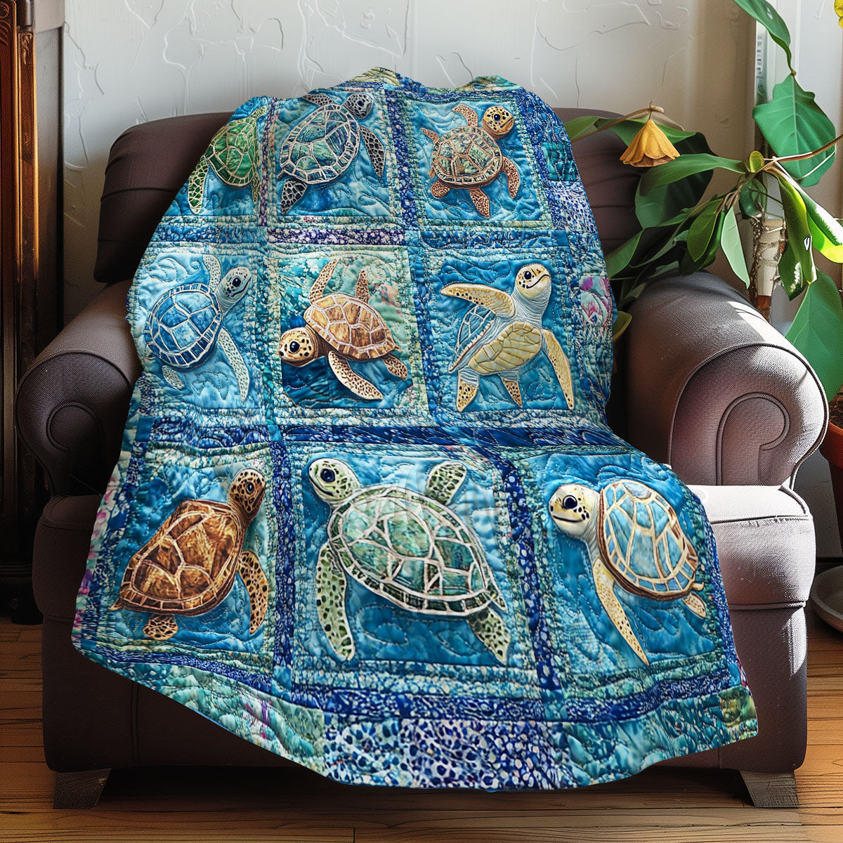 Sea Turtle Charm XR0608003CL Quilt