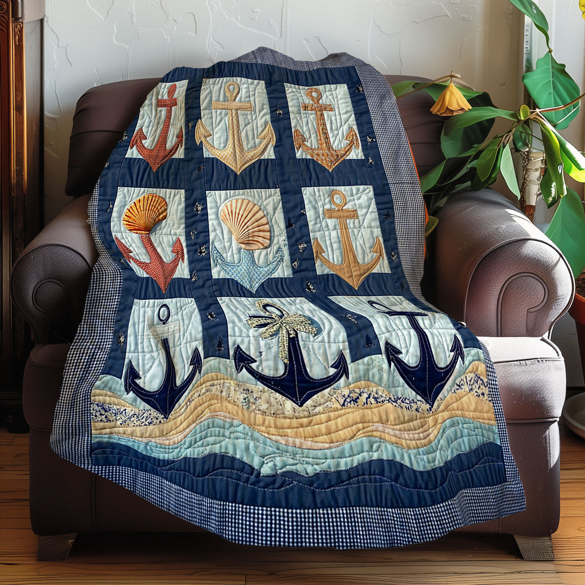 Seaside Anchors XR0108020CL Quilt