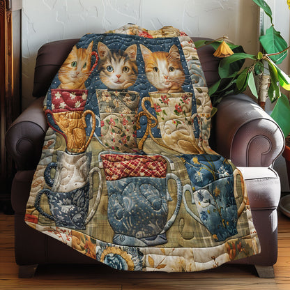 Smiling Cup Of Cats XR3007037CL Quilt