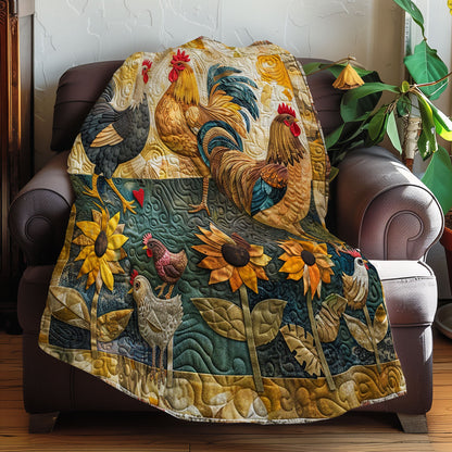 Splendid Sunlit Roosters XR2907018CL Quilt