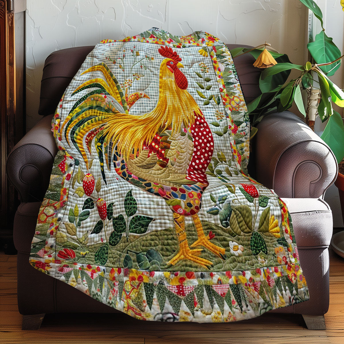 Sunshine Rooster XR2607002CL Quilt