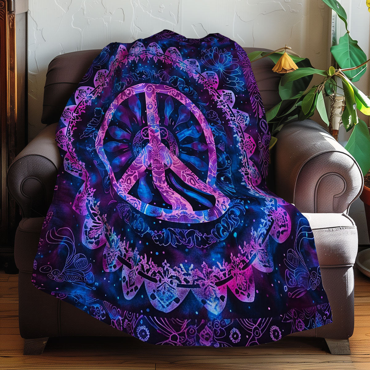 Tie Dye Hippie Sign XR1907017CL Quilt