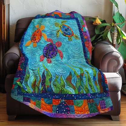 Turtle Under The Sea XR0107015CL Quilt