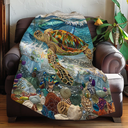 Twinkle Sea Turtles XR0808058CL Quilt