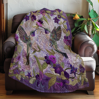 Violet Hummingbirds XR2707016CL Quilt