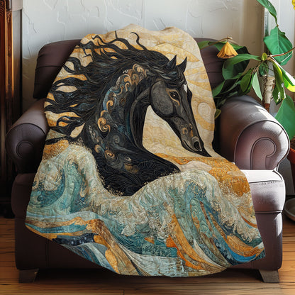 Wave Of Ocean Horse XR0808039CL Quilt