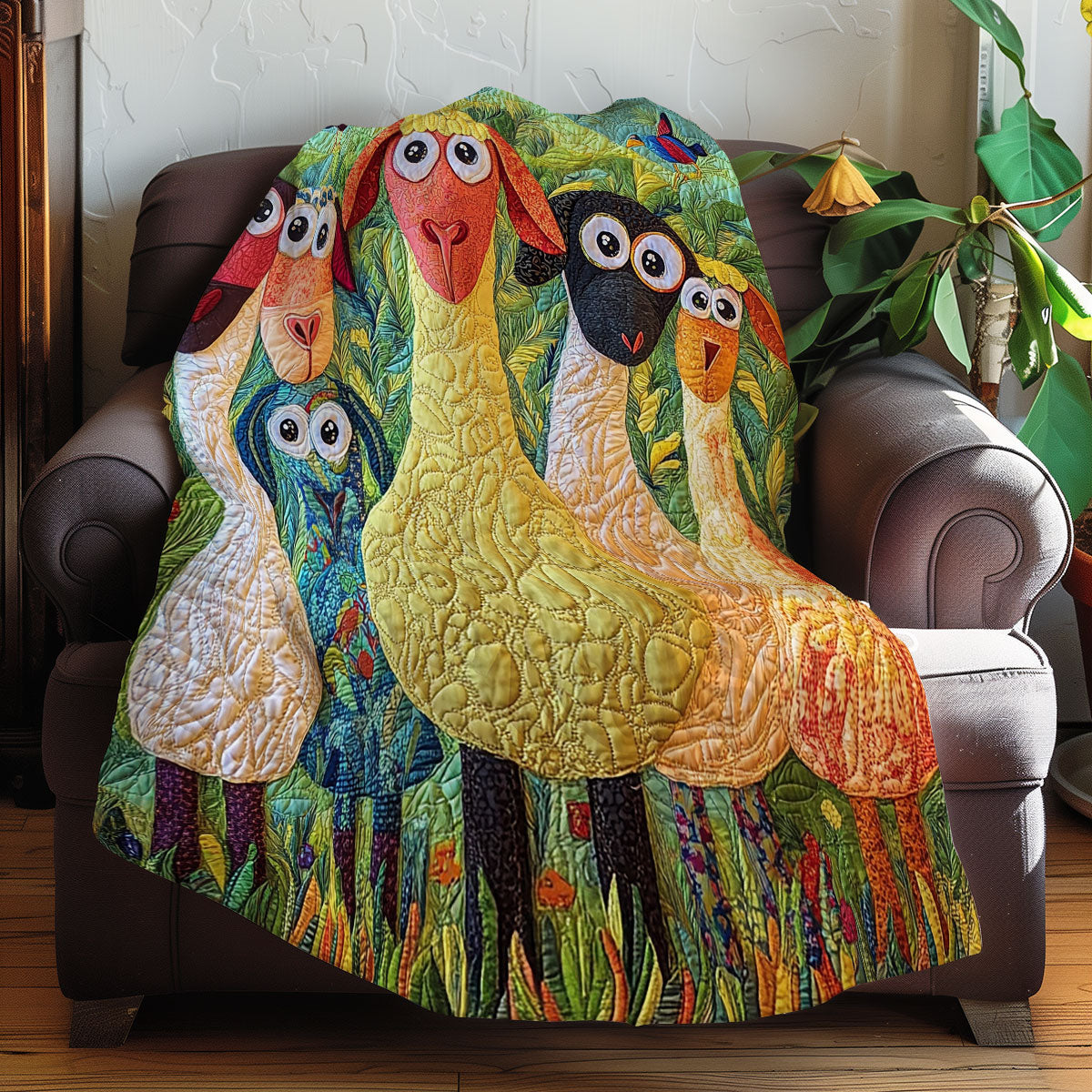 Whimsical Sheeps XR0208004CL Quilt