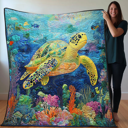 Adventures Of The Sea Turtle WO0308037CL Quilt