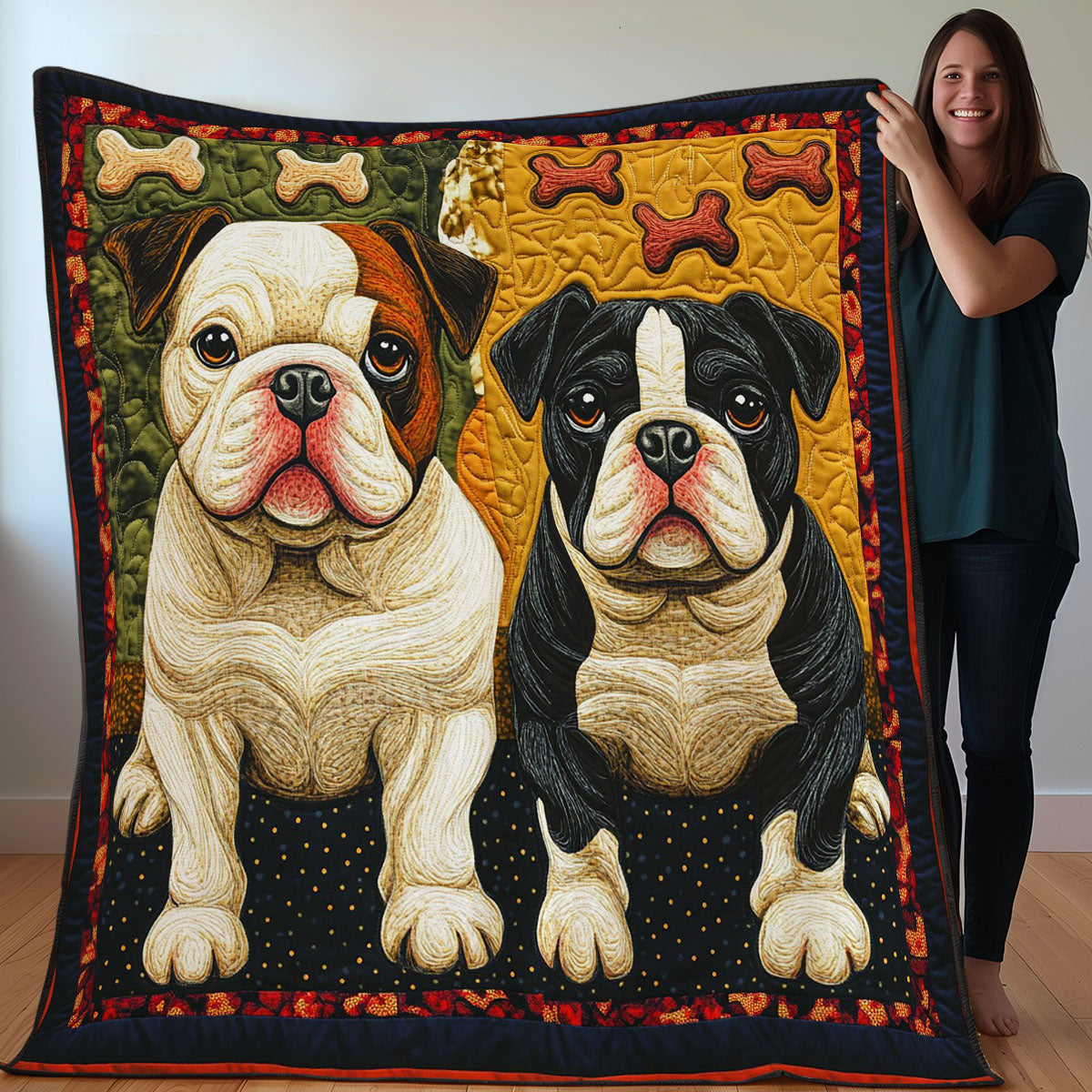 BullDog And Bones WO3107002CL Quilt