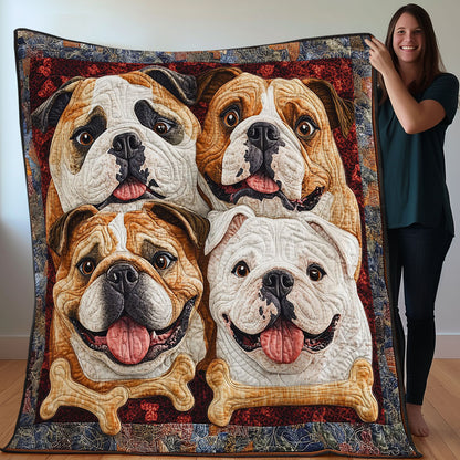 Bulldogs Friendship WO3107003CL Quilt