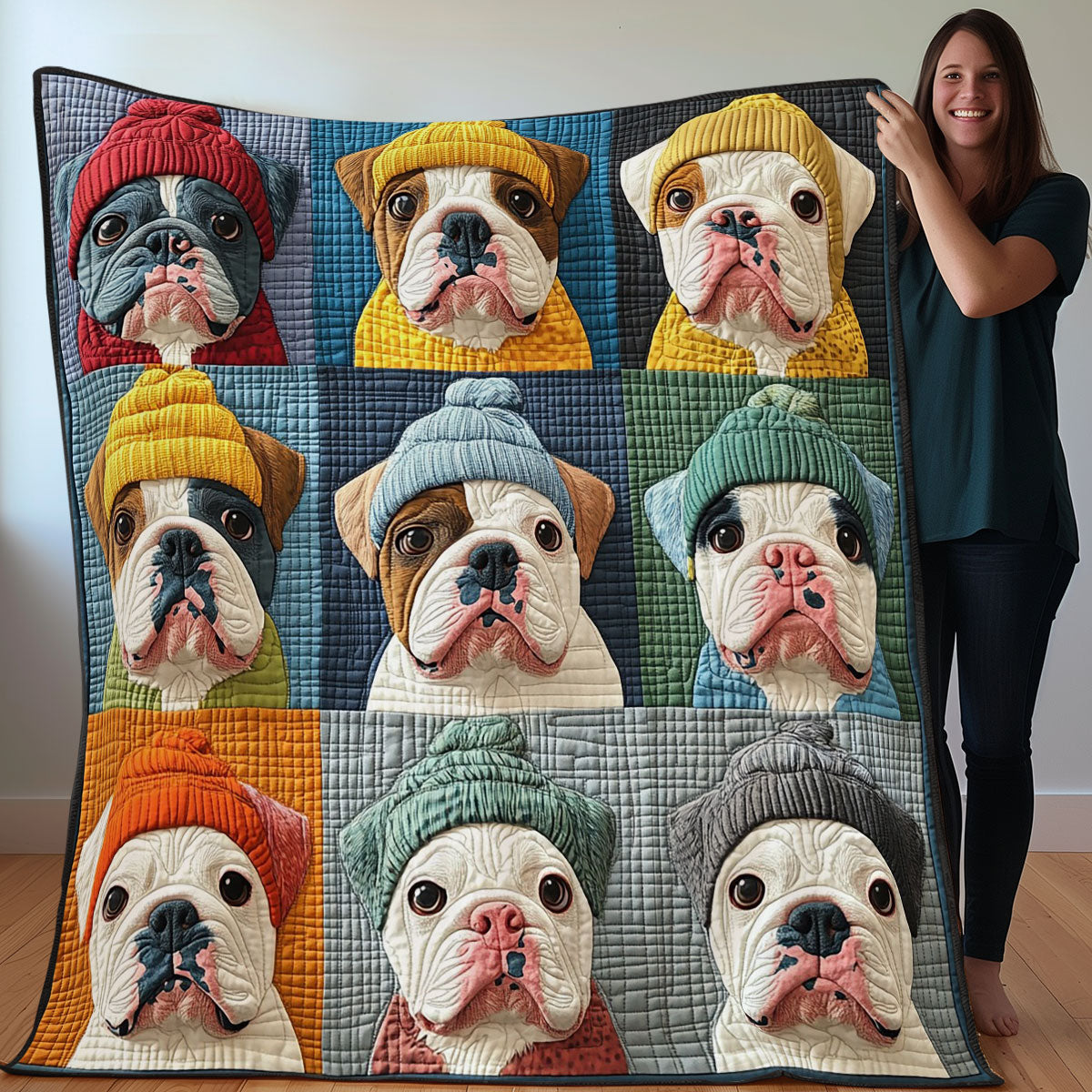 Bulldogs Wear Beanies WO3107010CL Quilt