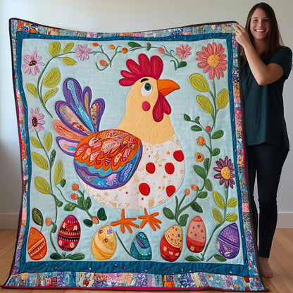 Chicken And Eggs WO3107034CL Quilt