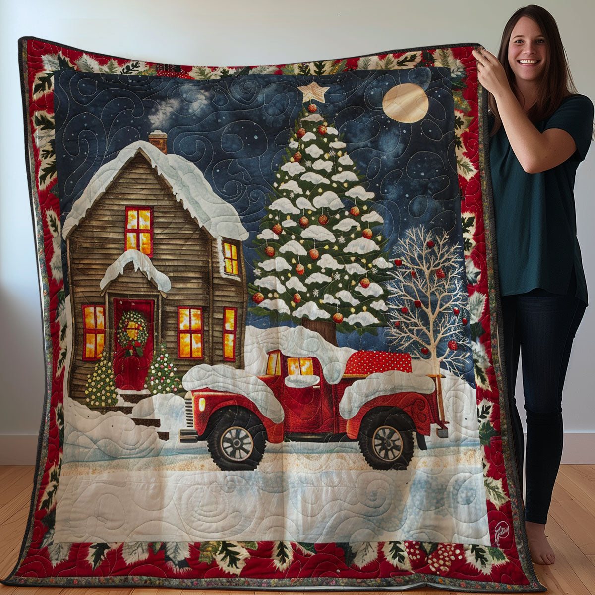 Christmas Truck WO2607010CL Quilt