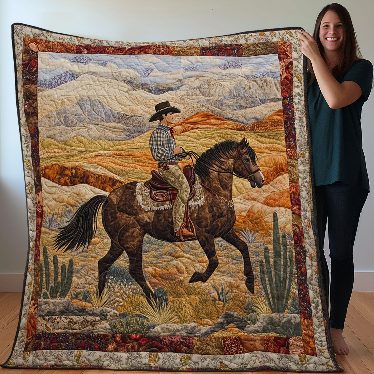 Cowboy WO0208002CL Quilt