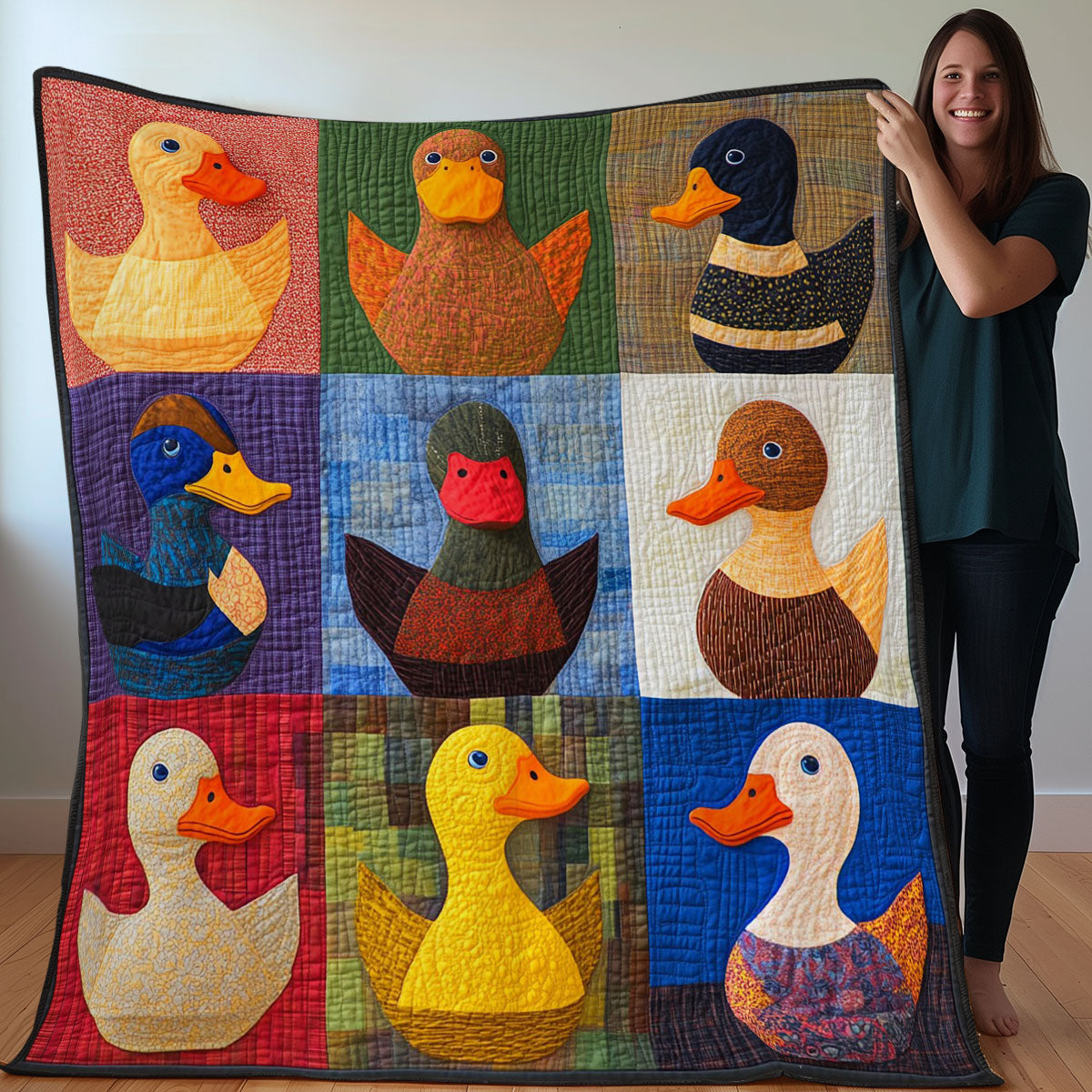 Ducks WO3107016CL Quilt