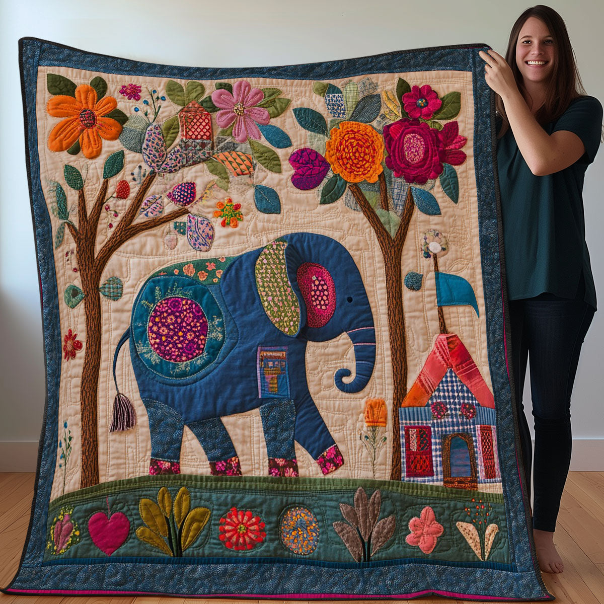 Elephant WWO0108009CL Quilt