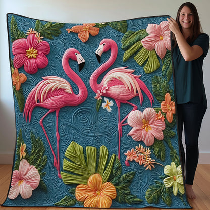 Flamingo Wonders WO0708005CL Quilt