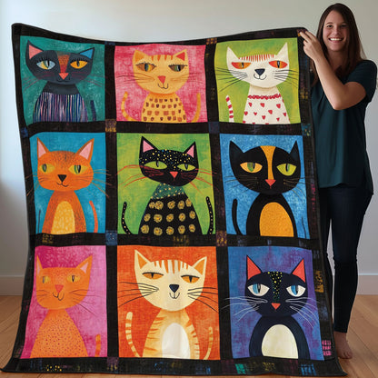 Funny Cats WO0308023CL Quilt