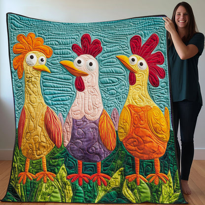 Funny Chicken WO0208007CL Quilt