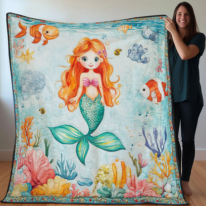 Gentle Mermaid And Sea WO0308012CL Quilt