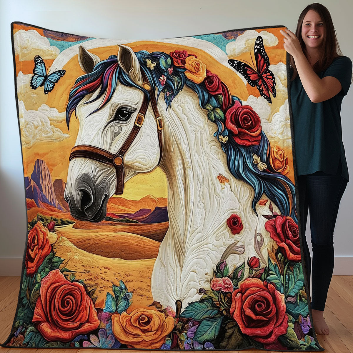 Horse-The Harmony Of Hooves WO28CL Quilt