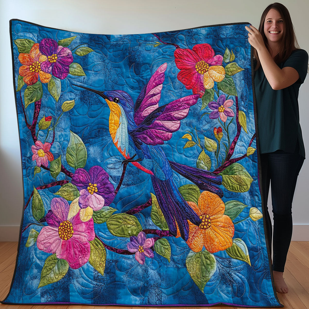 Hummingbird WO0108034CL Quilt